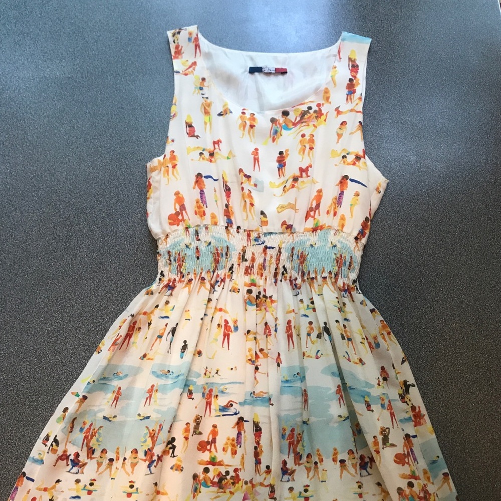 Iconic G. Kero  sundress 'Beach' in silk